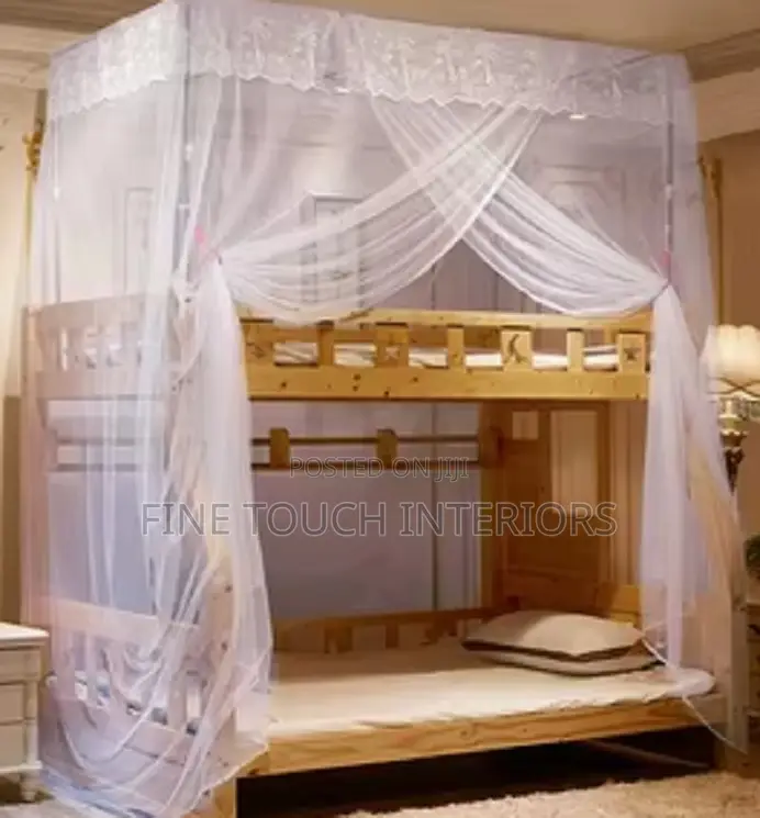 Top Square Double Decker Mosquito Net – Size for 3×6, 4×6 5×6 Beds