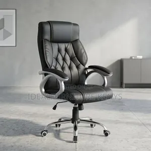 Black Leather Office Chair