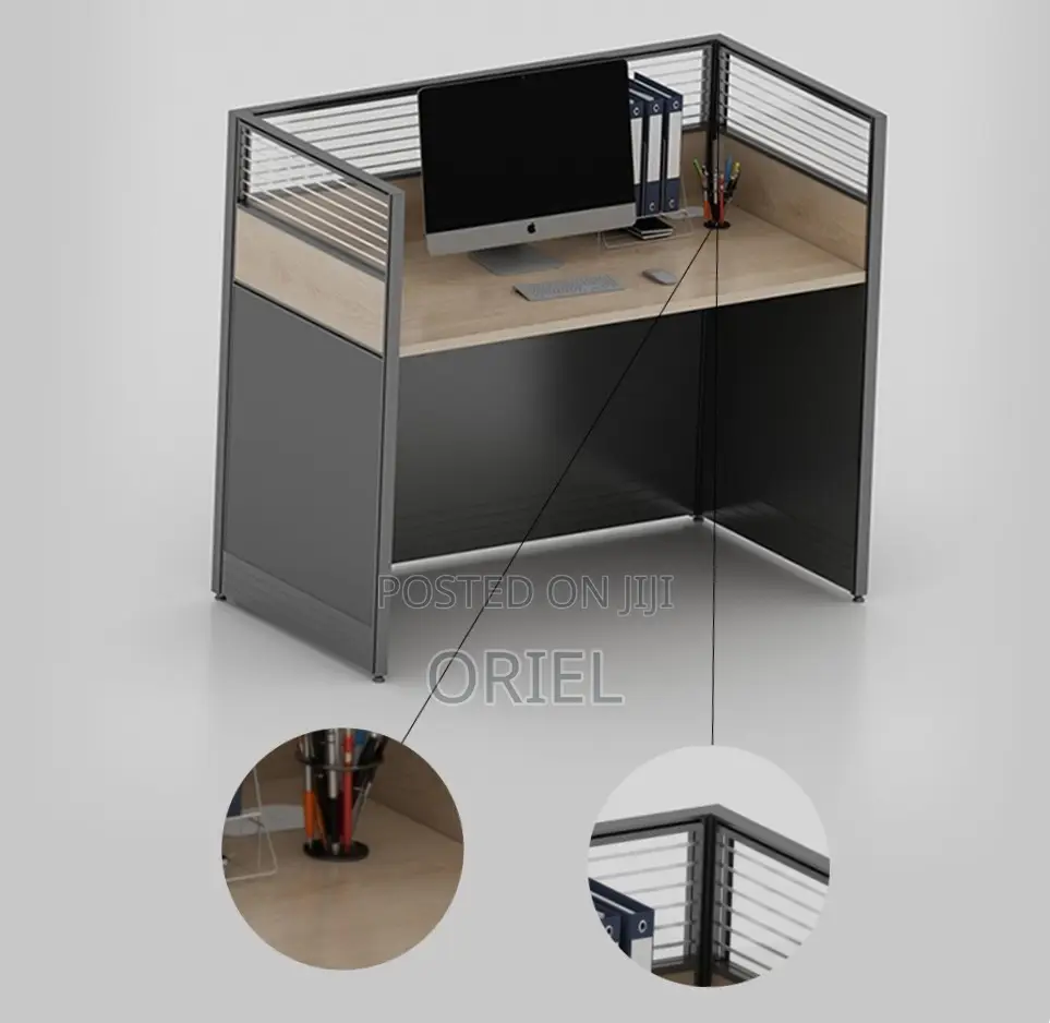 1-Way Office Workstation : Staff Working Desk
