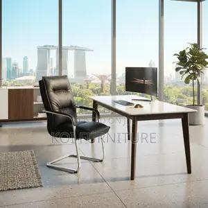 Office Chairs; Executive Leather Office Seat With Sle Base High Back