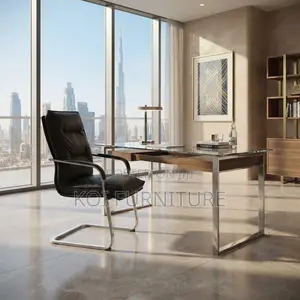 Office Chairs; Executive Leather Office Seat With Sle Base High Back