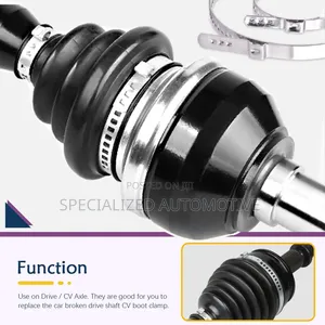 Universal Vehicle Rubber CV Boot Drive Shaft Boot Metal Clamps