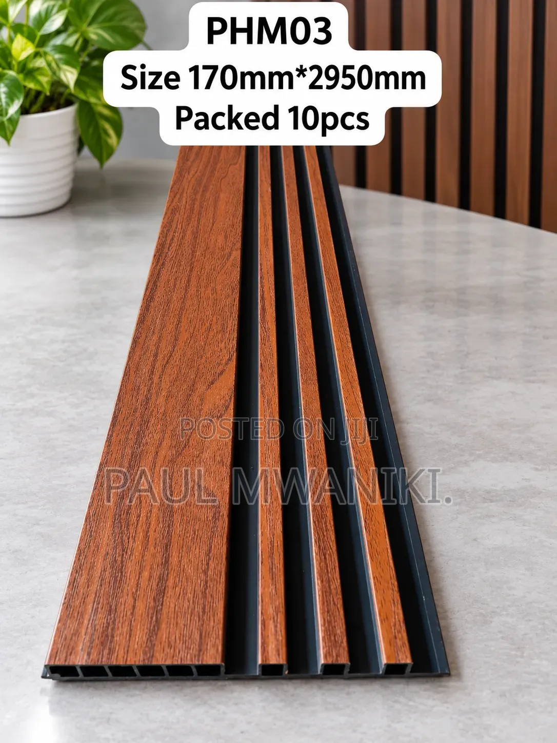 WPC Wall Panel / Flutted Wall Panels– 170mm × 2950mm