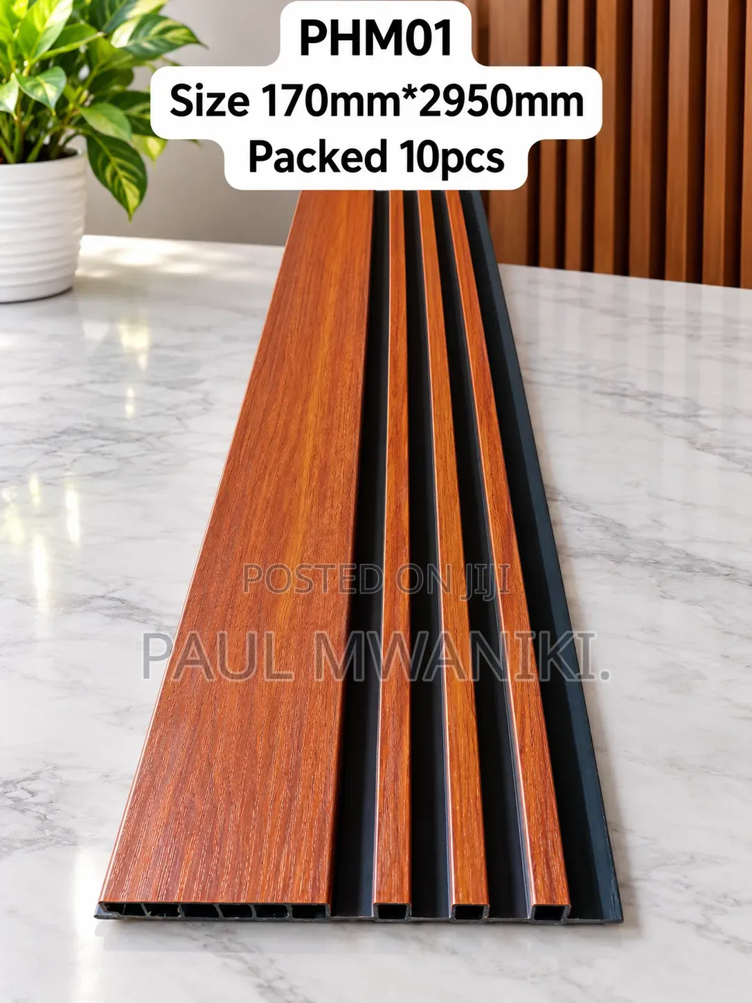 WPC Wall Panel / Flutted Wall Panels– 170mm × 2950mm