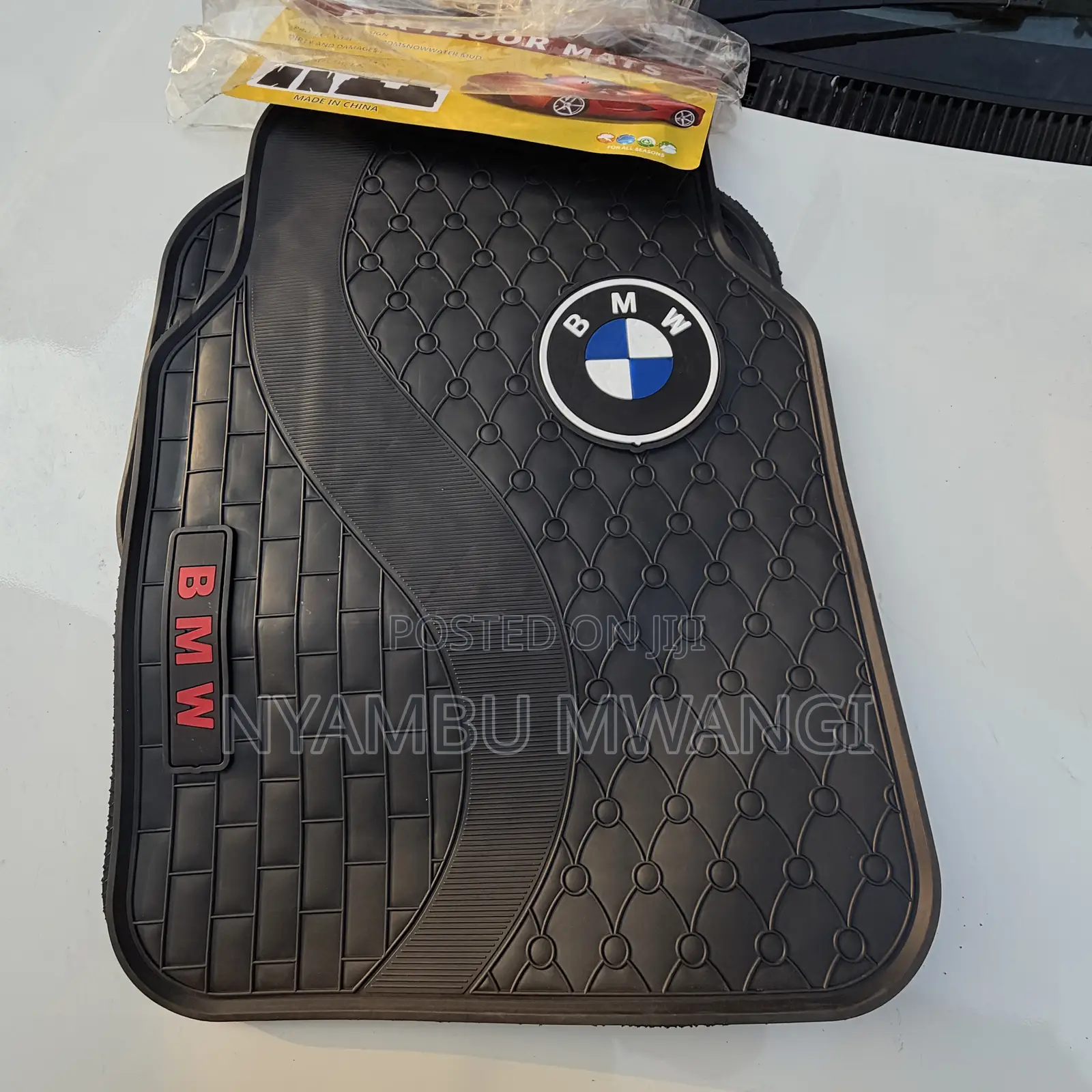 Heavy BMW Branded Car Floor Mats for 5 Seater Car