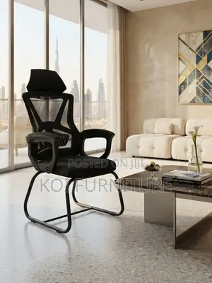 Office Chairs; Black Mesh Home Office Sled Offices Seats