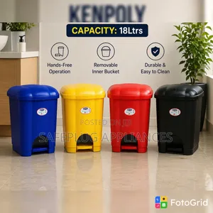 18L Pedal Bin – Hands-Free Waste Bin for Kitchen, Office Bathroom