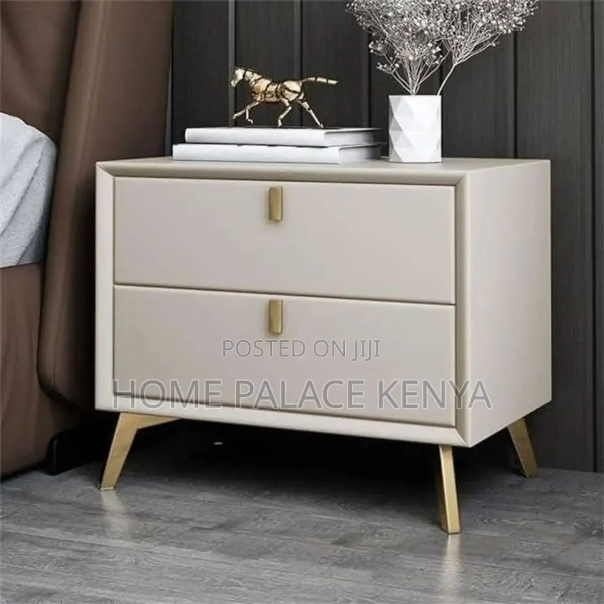 Bedside Cabinet; Modern Bedside Table With Two Storage Drawers