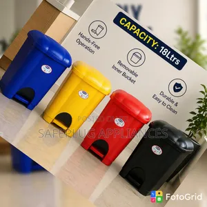 18-Litre Pedal Bin –Durable Hands-Free Dustbin With Tight-Fitting Lid