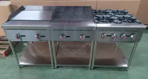 3-in-1 Heavy Duty Commercial Gas Range – 180cm Long