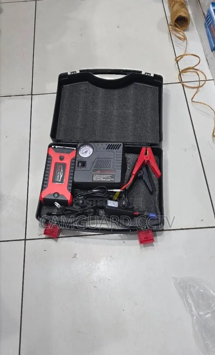 High Power 12V Multi-Function Car Jump Starter Portable Air Compressor