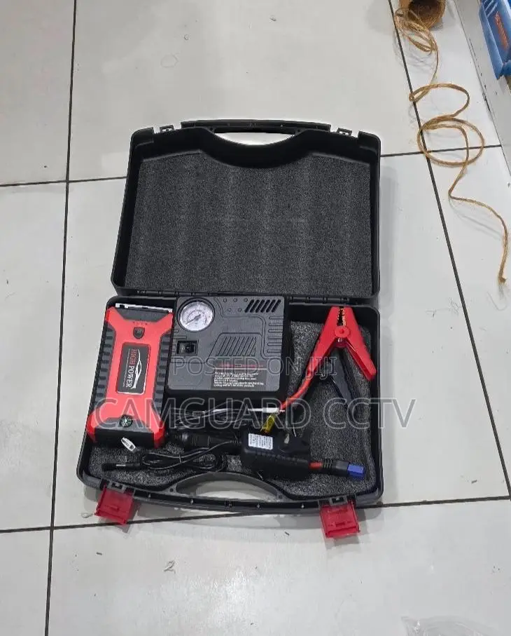 High Power 12V Multi-Function Car Jump Starter Portable Air Compressor