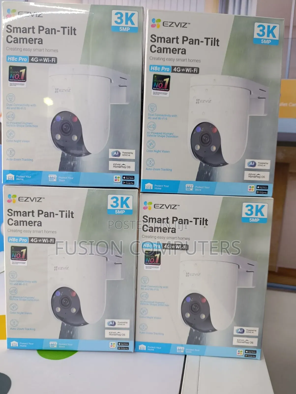 The EZVIZ H8c Outdoor Pan-and-Tilt Smart Home Security Camera
