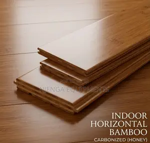 Natural Bamboo Flooring With Click-Lock Design