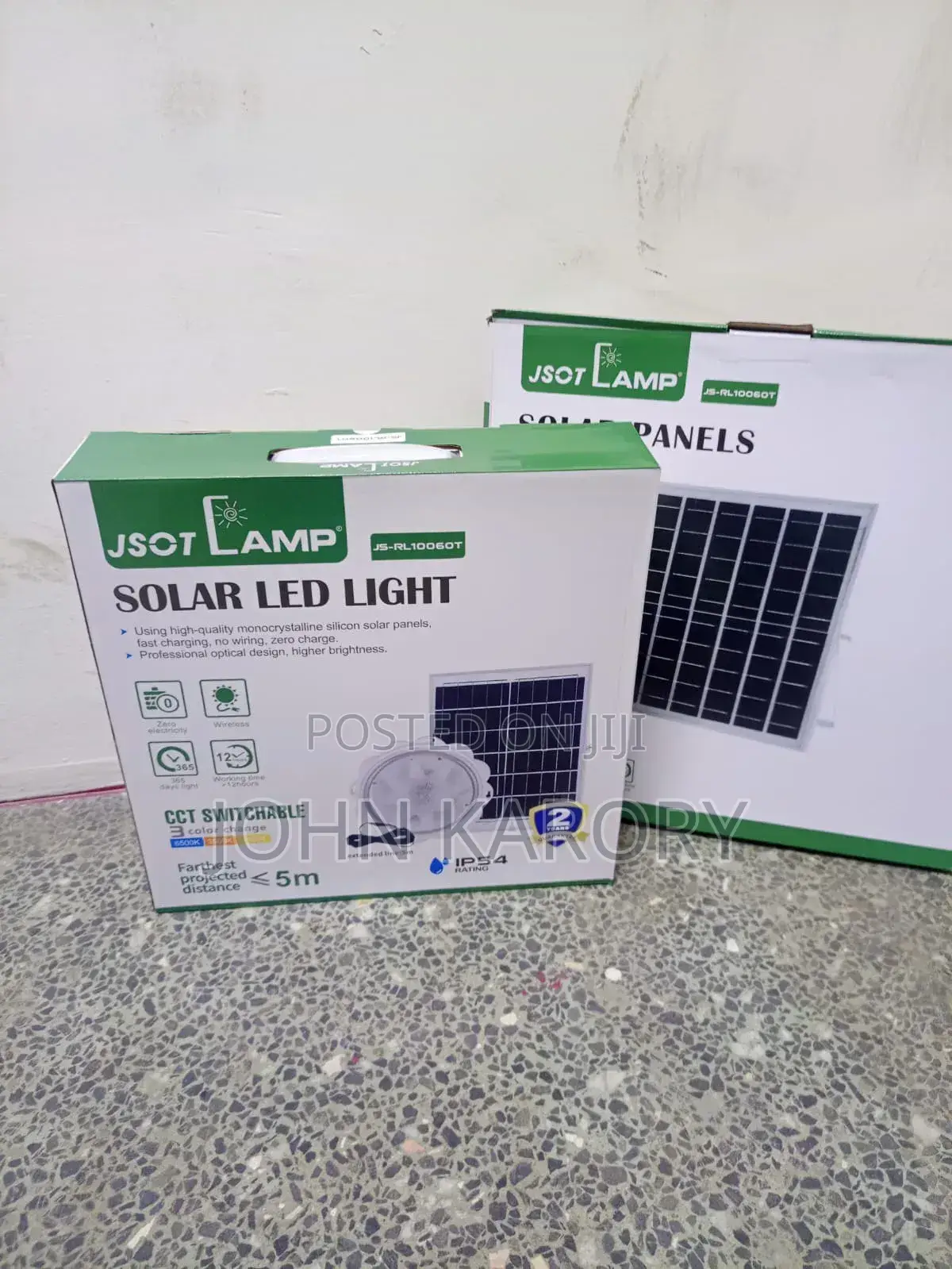 SOT LAMP JS-RL10060T 500w Solar LED Light With 5m Cable
