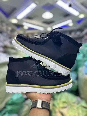 Clark’s Wallabies High Cut Black White Shoes