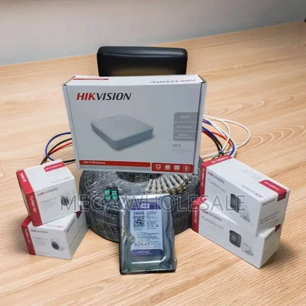 Android Support 4 Hikvision Full HD CCTV Cameras Complete System Kit