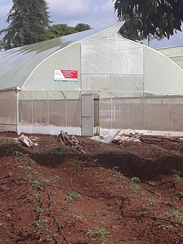 Greenhouse and Irrigation System Illustrati