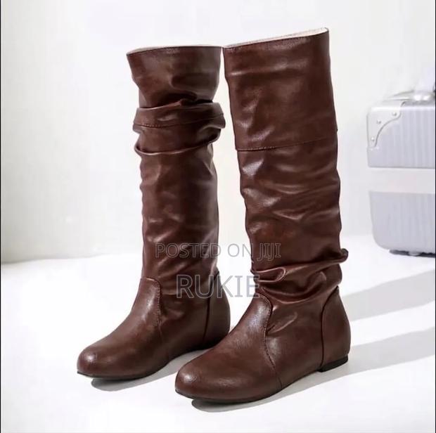 Leather Thigh Boots