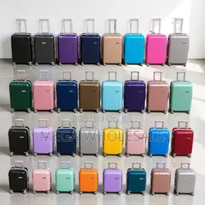 Lightweight Spacious 3-in-1 Unbreakable Rubber Plastic Suitcase Bags