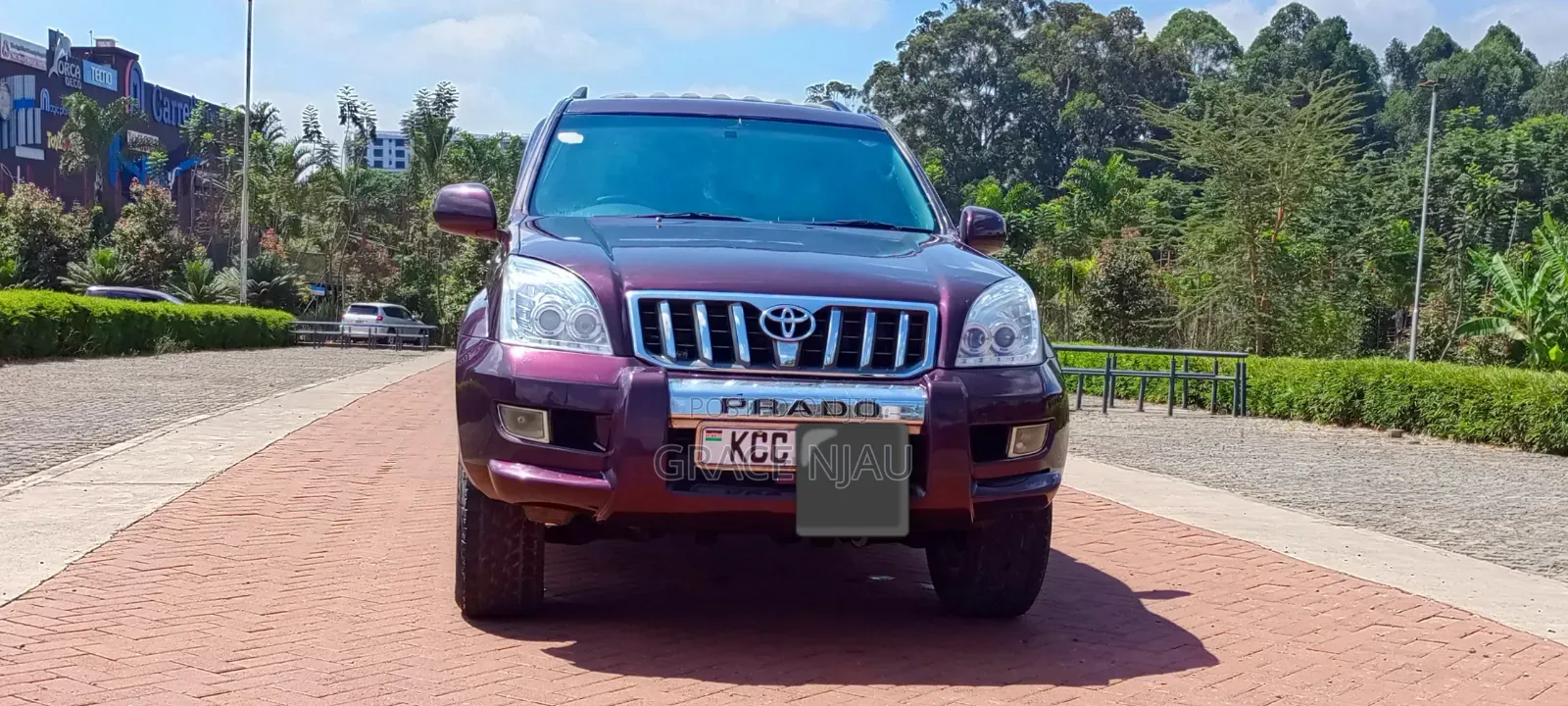 Toyota Land Cruiser Prado 2008 Burgundy