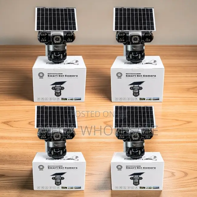 Outdoor Security Easy Set Up 20MP 4G PTZ Triple Lens Solar Cameras