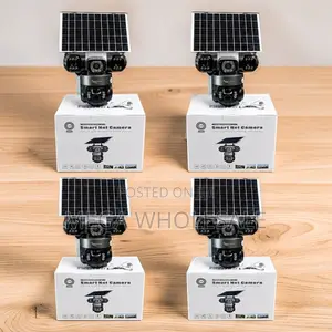 Outdoor Security Audio Recording 20MP 4G PTZ Triple Lens Solar Cameras