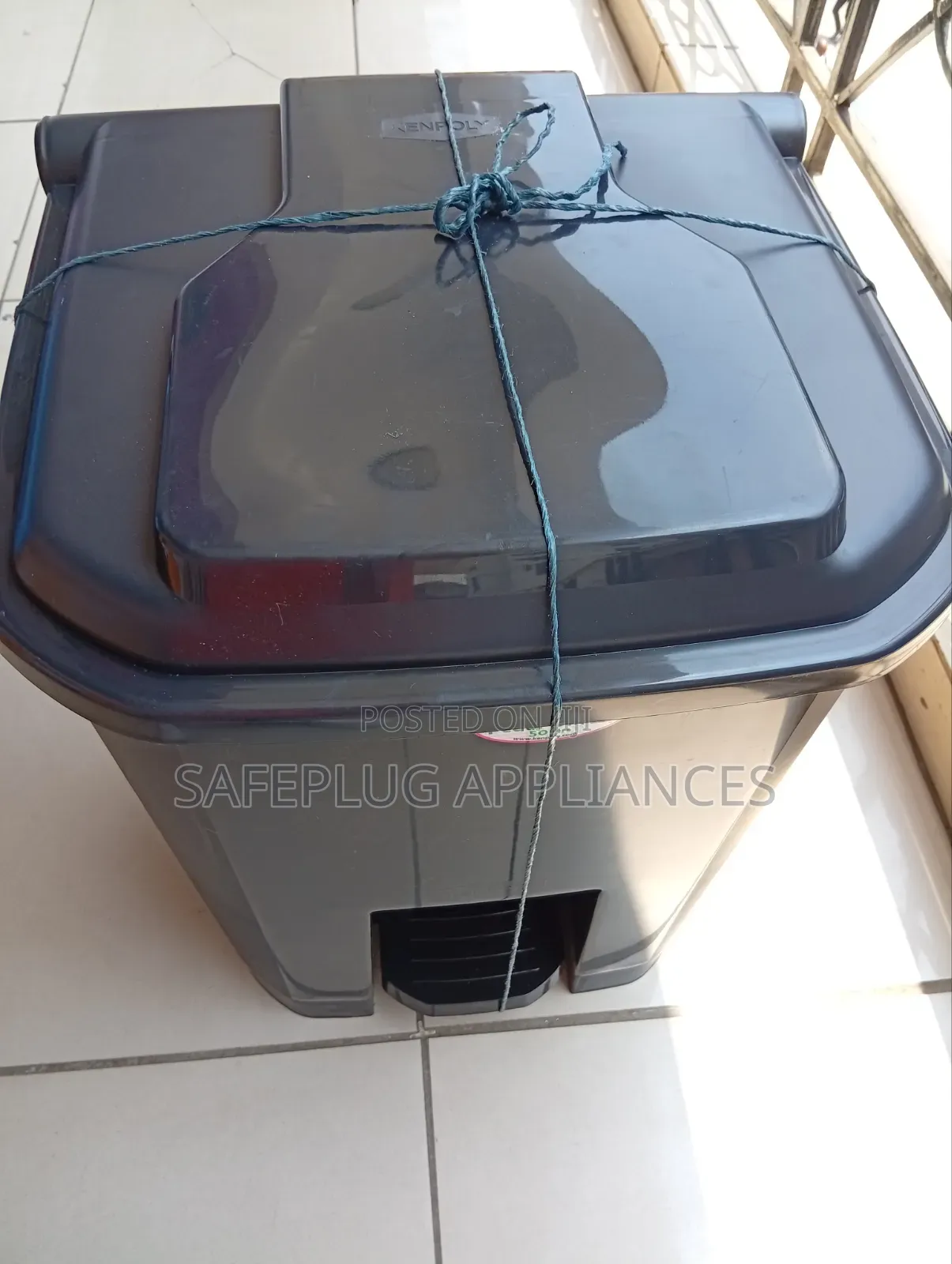 Heavy Duty 50L Pedal Waste Bin | Large Capacity Rubbish Dustbin