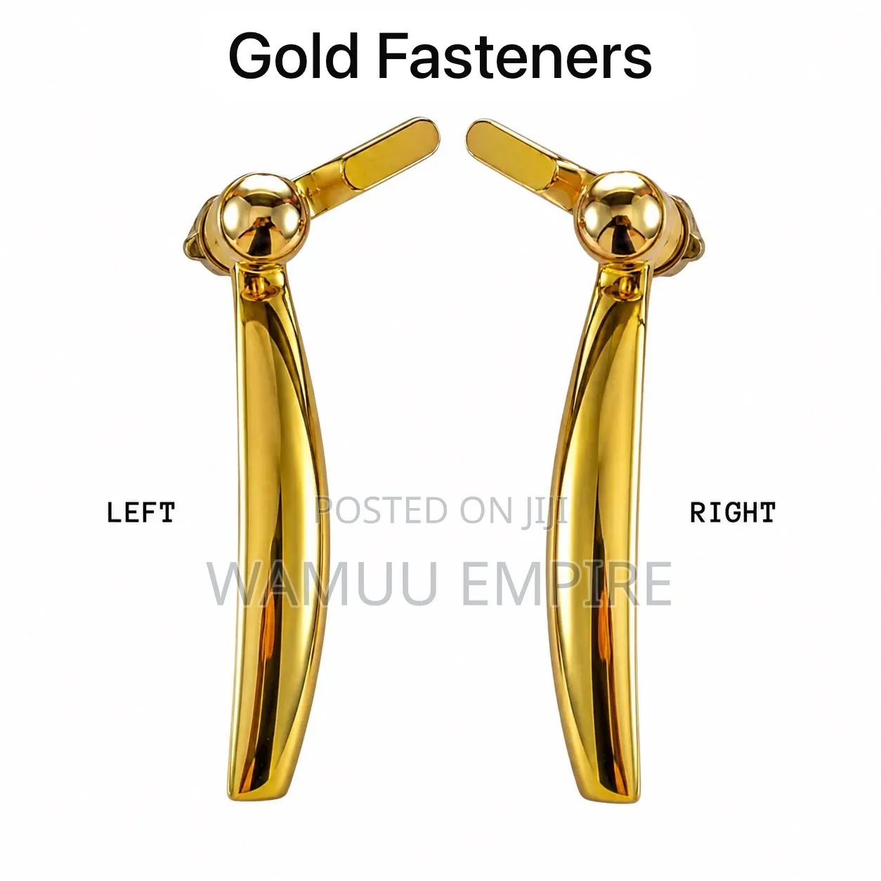 Gold-Finished Window Handles and Fasteners