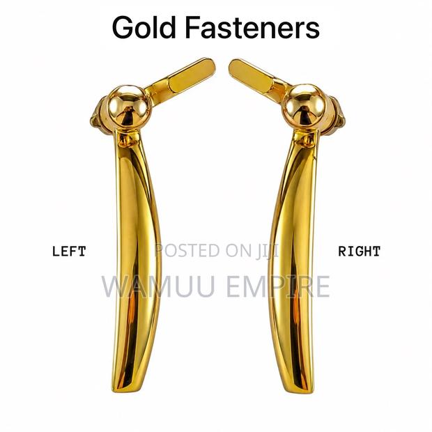 Gold-Finished Window Handles and Fasteners