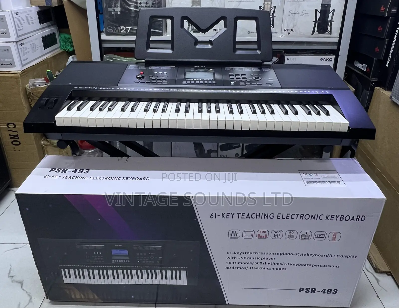 PSR-493 Professional 61-Key Keyboard for Learning Performance