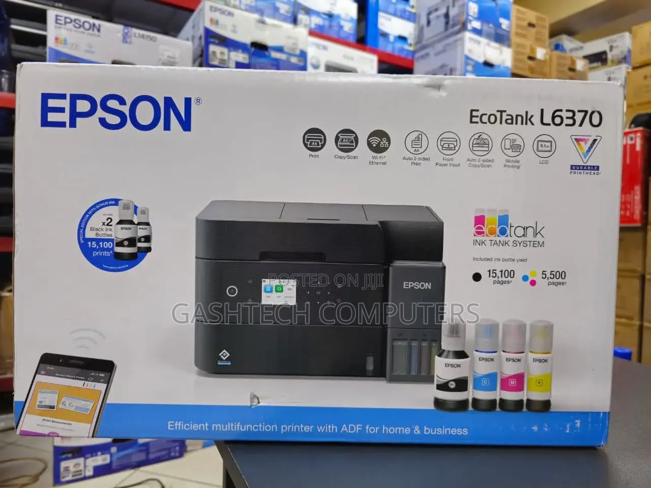Epson EcoTank L6370 A4 All-in-One Inkjet Printer-C11cl43403