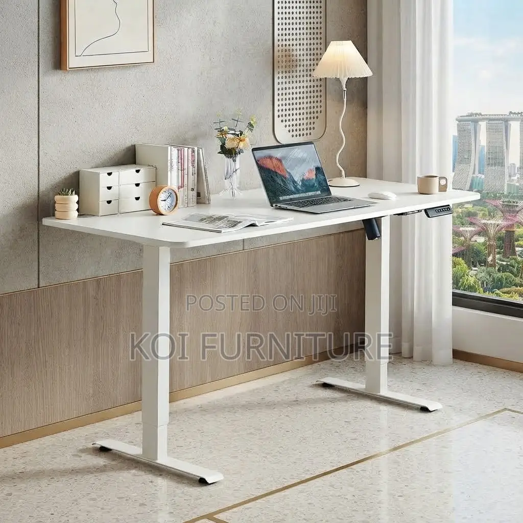 Office Des; Ergonomical 1.4 Meters White Modern Office Studio Desk