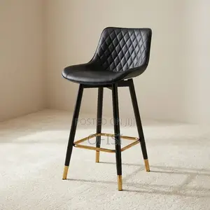 Bar Stool; Modern Leather Counter Stool