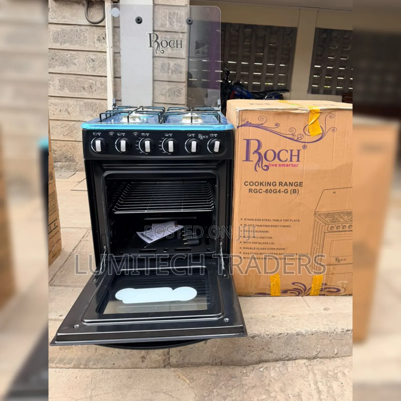 60 *60 Roch Full Gas Standing Cooker