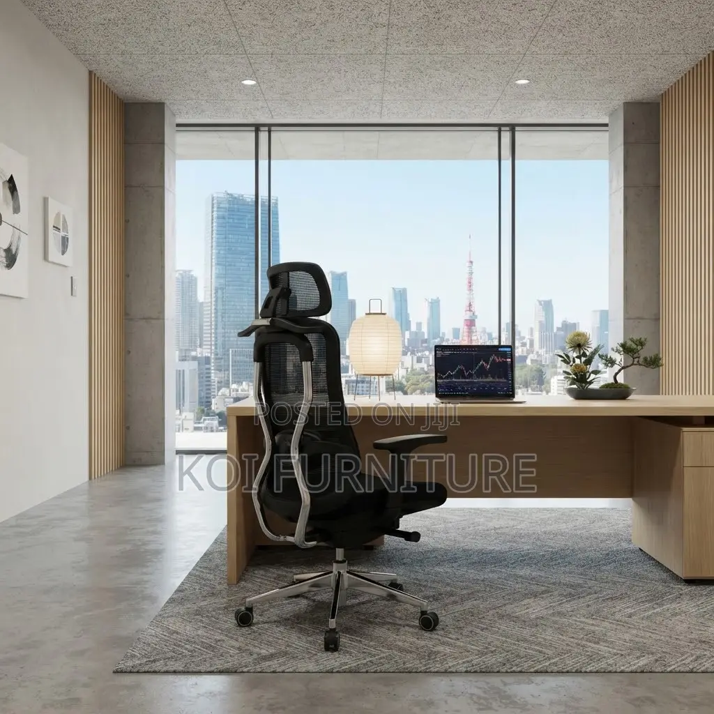 Office Chairs; Ergonomical High Backrest Lumbar Supportive Office Seat