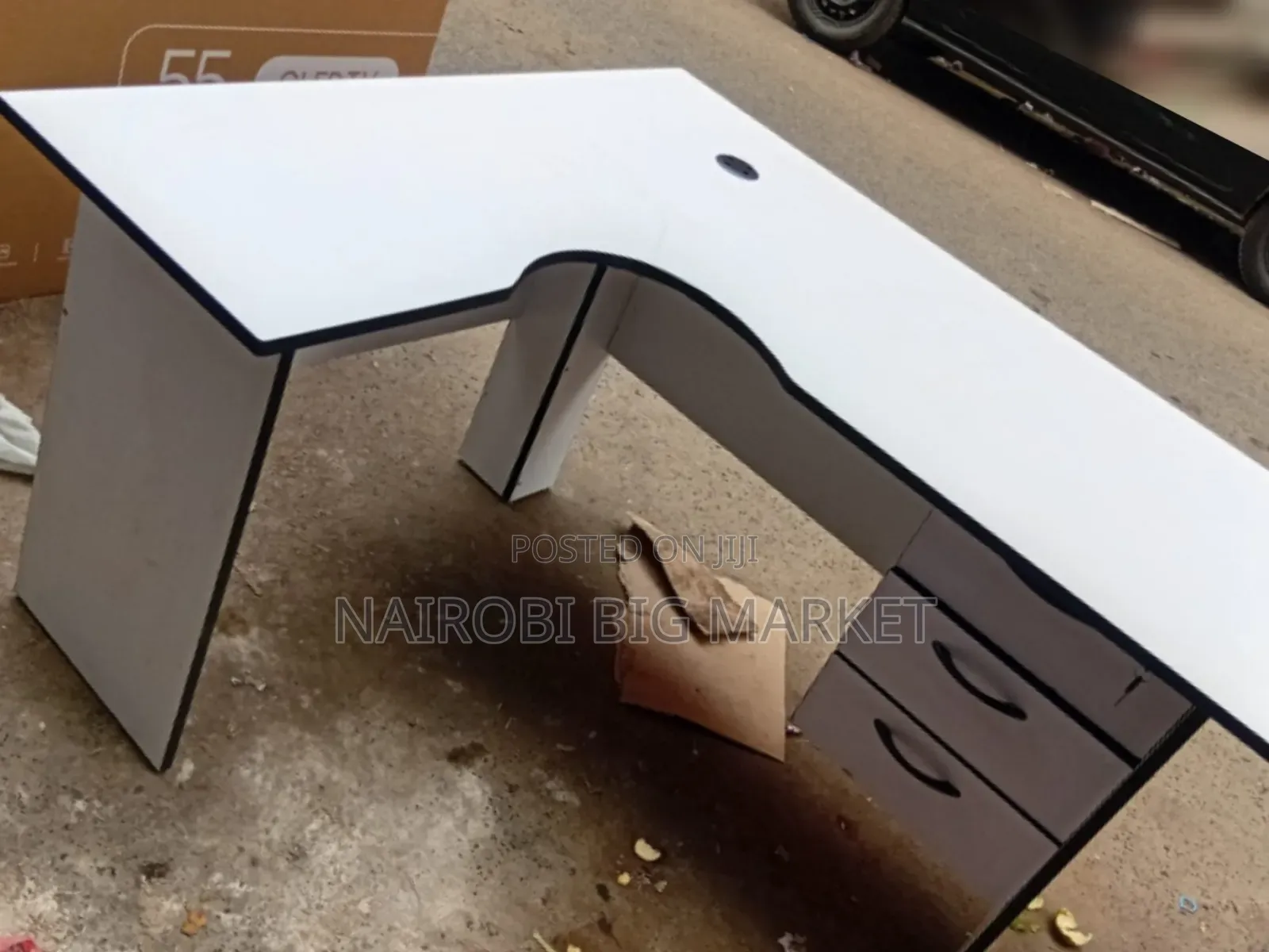 L-Shaped 1.2m Office Study Desk