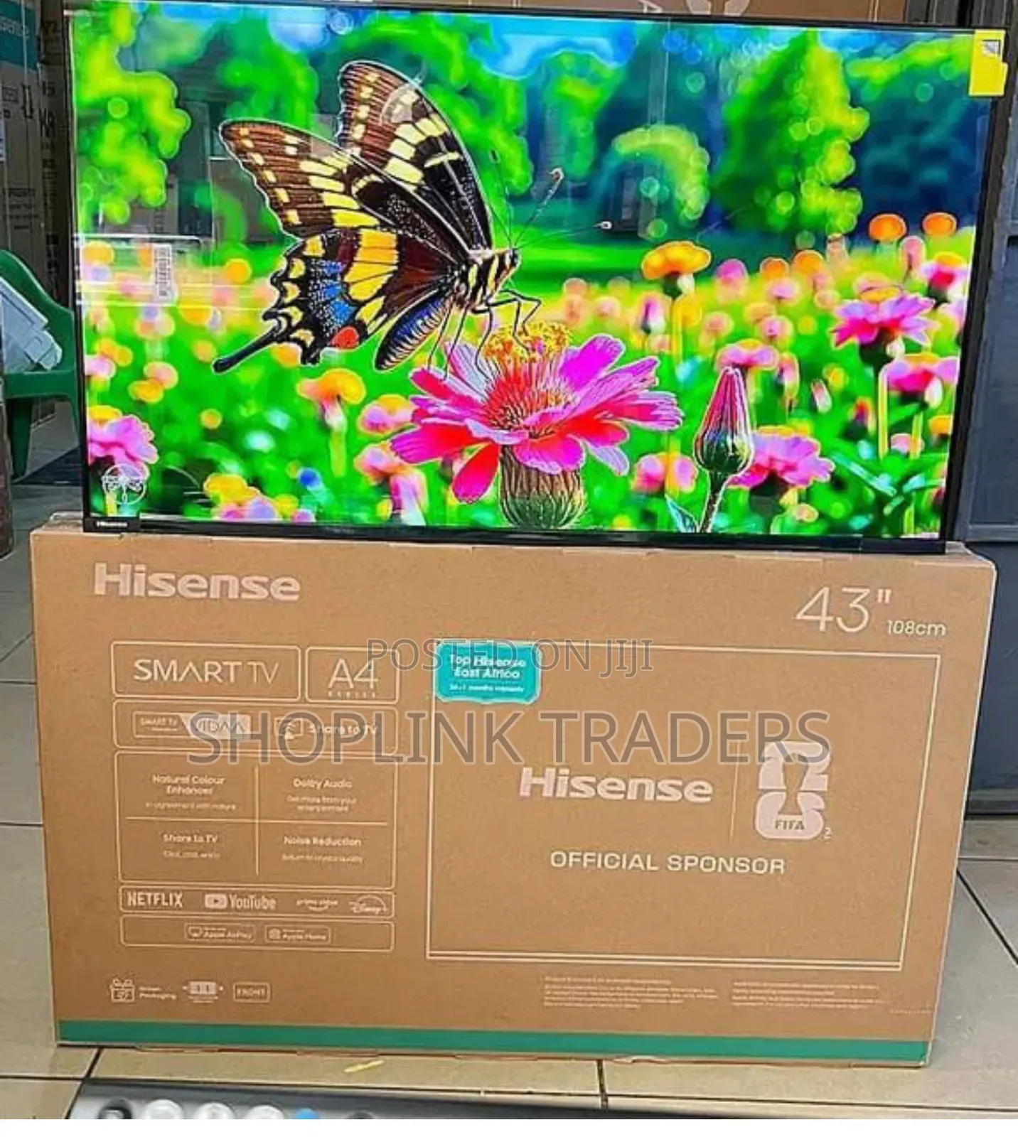 Hisense 43a4, 43" Inch Frameless Smart Television, Full Hd