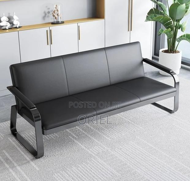 5-Seater Office Sofa Set : Office Leather Sofa - thumbnail 3