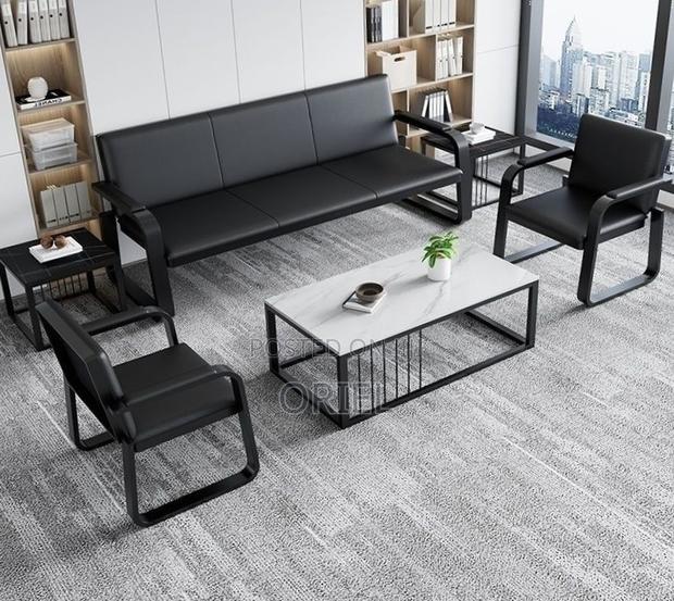 5-Seater Office Sofa Set : Office Leather Sofa - thumbnail 7