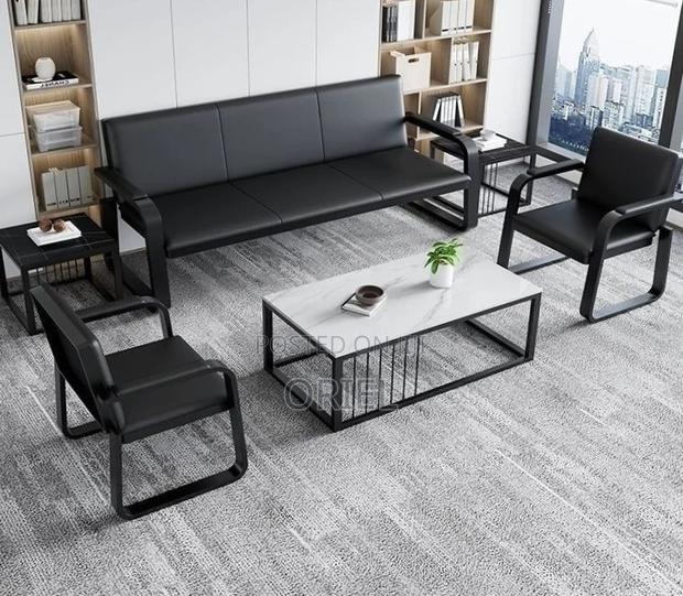 5-Seater Office Sofa Set : Office Leather Sofa - thumbnail 8