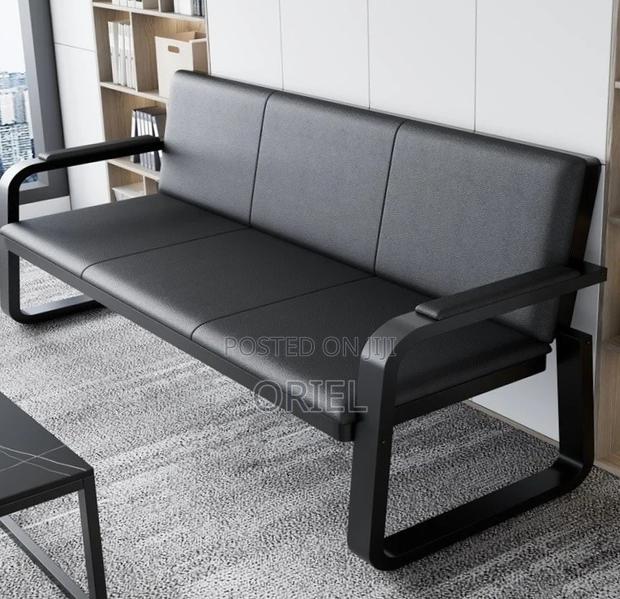 5-Seater Office Sofa Set : Office Leather Sofa - thumbnail 10