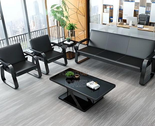 5-Seater Office Sofa Set : Office Leather Sofa - thumbnail 12