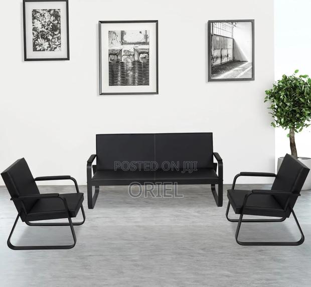 5-Seater Office Sofa Set : Office Leather Sofa - thumbnail 14