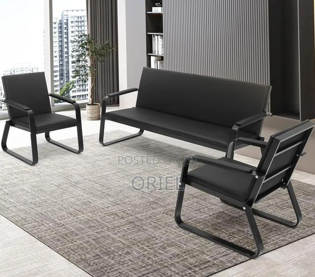 5-Seater Office Sofa Set : Office Leather Sofa - thumbnail 17