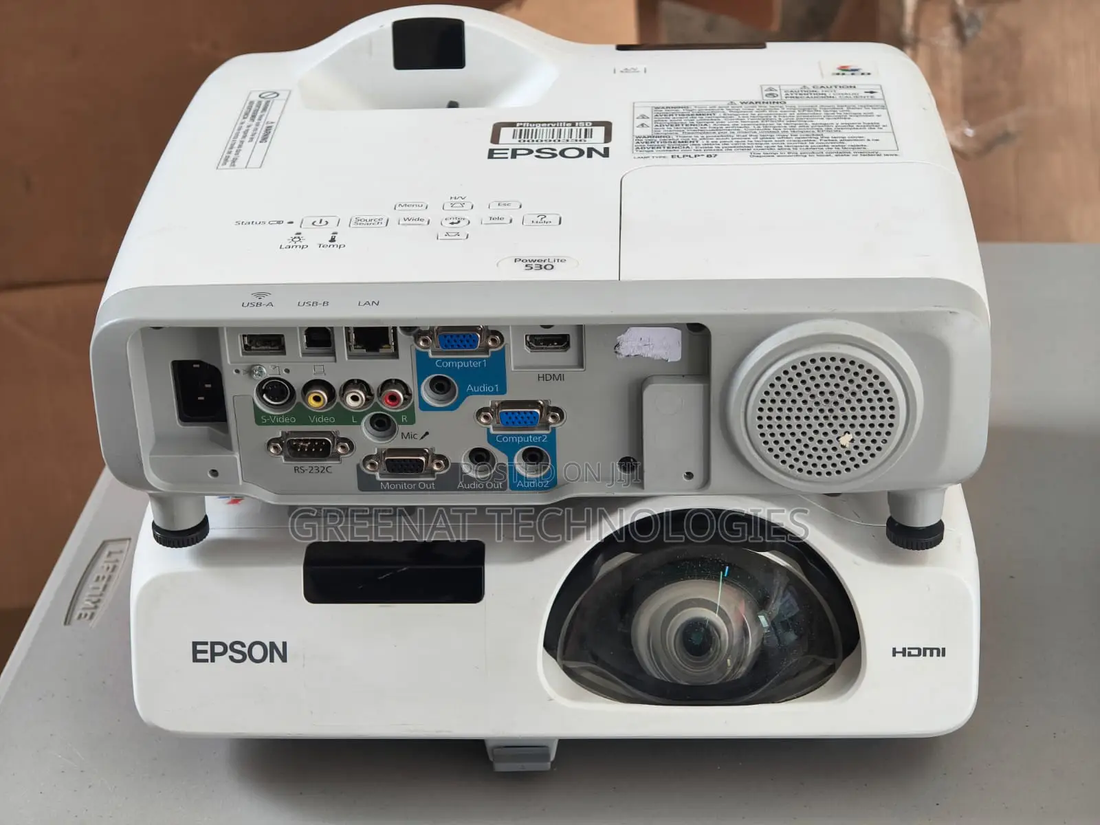 EX-US Epson Powerlite 530 -3200 Lumens LED Projector