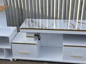 TV Stand With Led Lights With Inbuilt Flower Decor Stand