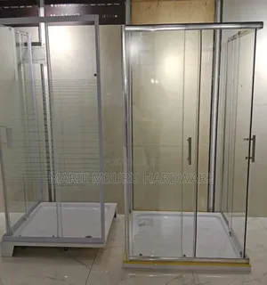 Shower Cubicle Clear Mirror Ad Square Shape