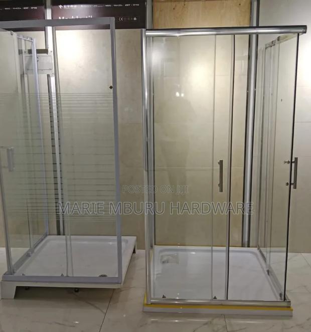 Shower Cubicle Clear Mirror Ad Square Shape