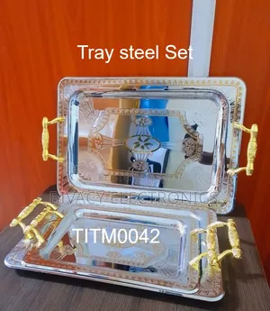 3 PCS Metallic Tray